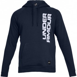 Mikina Under Armour Rival Fleece Script Hoody Navy