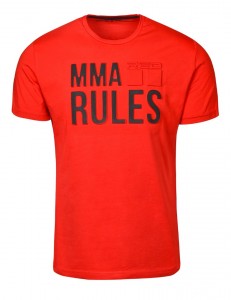 Tričko Doule Red MMA Rules Red