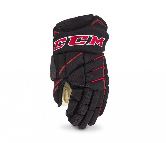 Hokejové Rukavice CCM JetSpeed 390 Black/Red Junior