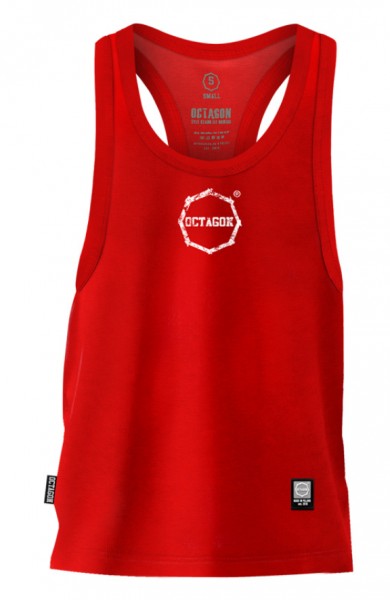 Pánský Tank Top Octagon Fight Wear Logo Smash Red