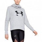 	Dámská Mikina od značky Under Armour v šedé barvě s logem a nápisem Under Armour na hrudi.