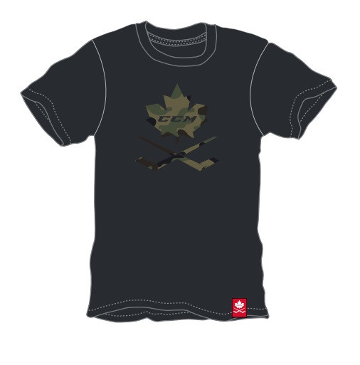 Hokejové Tričko CCM Camo Leaf SS Tee