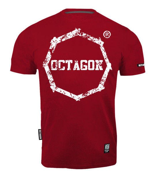 Pánské Tričko Octagon Smash Logo Bordo