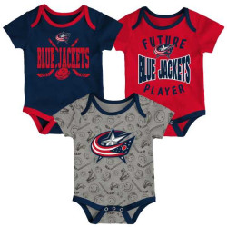 Bodýčko Columbus Blue Jackets 3PK Baby Set