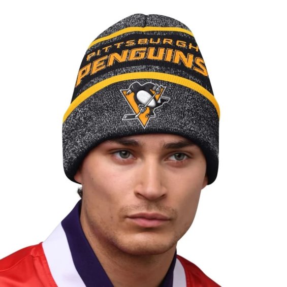Zimní Čepice Pittsburgh Penguins Sideline Beanie 2 Jaquard