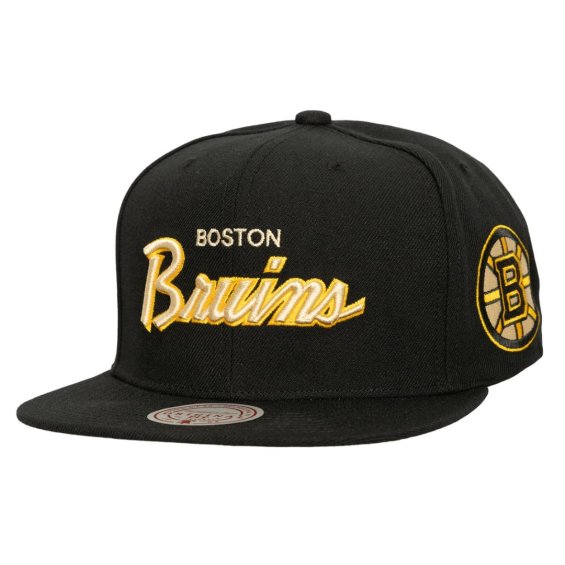 Snapback Boston Bruins Cream Script Snapback