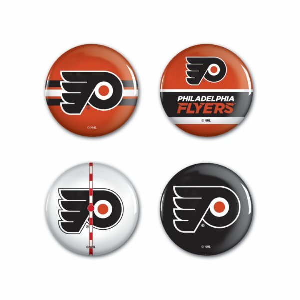 Sada Philadelphia Flyers NHL Button 4 Pack