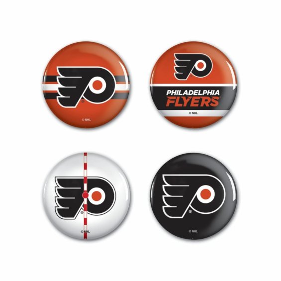 Sada Philadelphia Flyers NHL Button 4 Pack