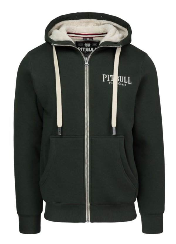 Pánská Mikina PitBull West Coast Ruffin Detroit Zelená