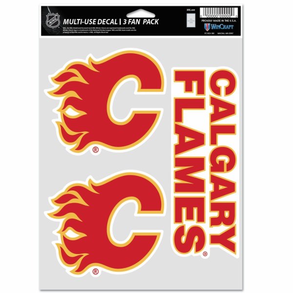 Samolepky Calgary Flames Wincraft NHL Multi-Use 3 Fan Pack