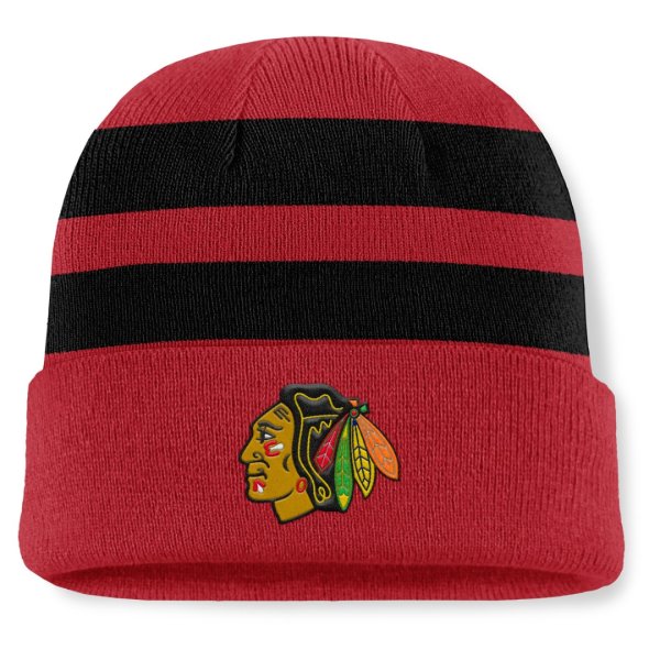 Zimní čepice Chicago Blackhawks Swipe Cuffed Beanie