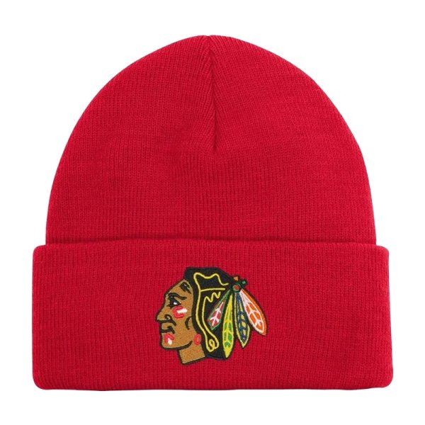 Dětská zimní čepice Chicago Blackhawks Cuffed Knit