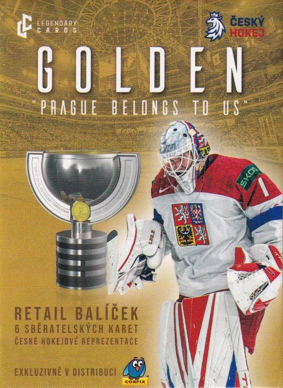 Hokejové Kartičky Český Hokej 23-24 Golden Prague Belongs to Us Retail