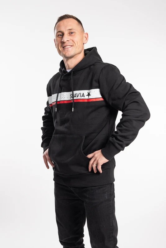 Pánská Mikina Slavia Stripe Černá