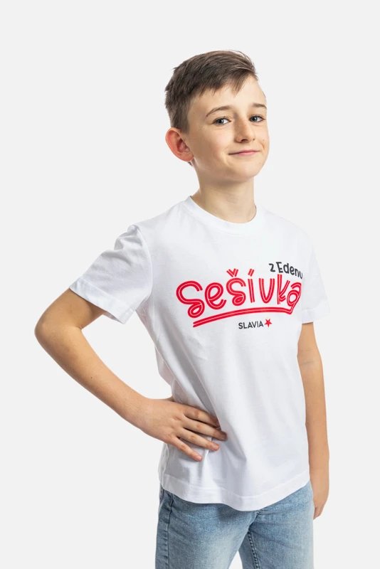 Dětské Tričko Slavia Sešívka Bílé