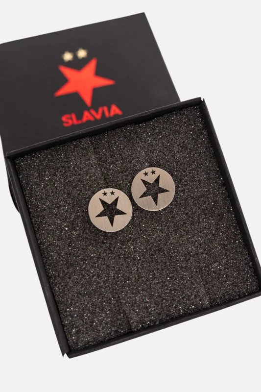 Náušnice Kulaté Slavia Stříbrné