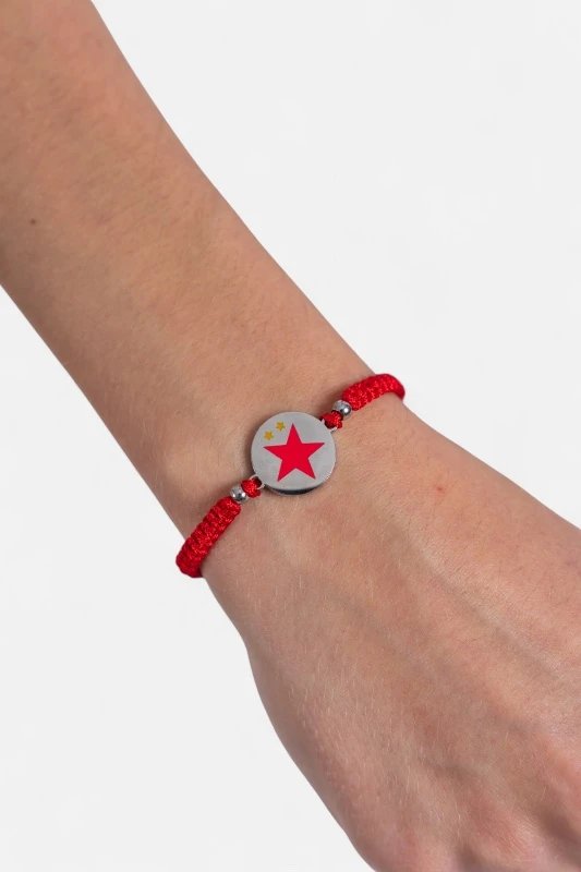 Náramek Slavia Praha Logo Unisex Red