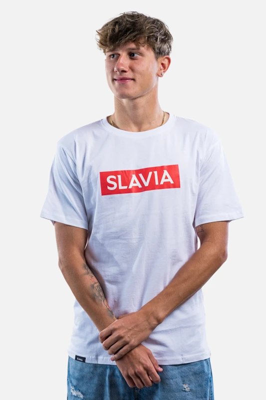 Tričko Slavia Praha Essential Bílý
