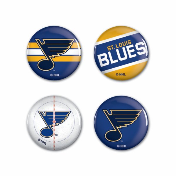 Sada St.Louis Blues NHL Button 4 Pack