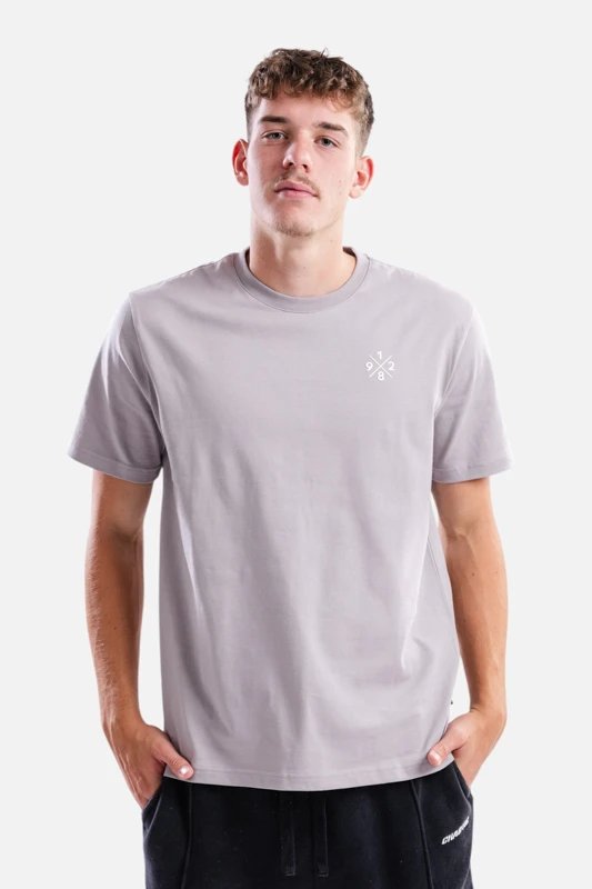Tričko Slavia Praha Prime 1892 Cross Unisex Šedá