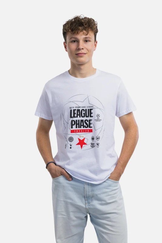 Tričko Slavia Praha x UCL League Phase 25/26 Unisex