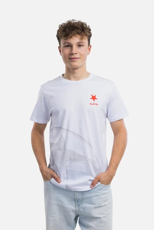Tričko Slavia Praha x UCL Starball Unisex