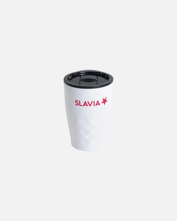 Termohrnek 350ml Slavia Praha Bílá