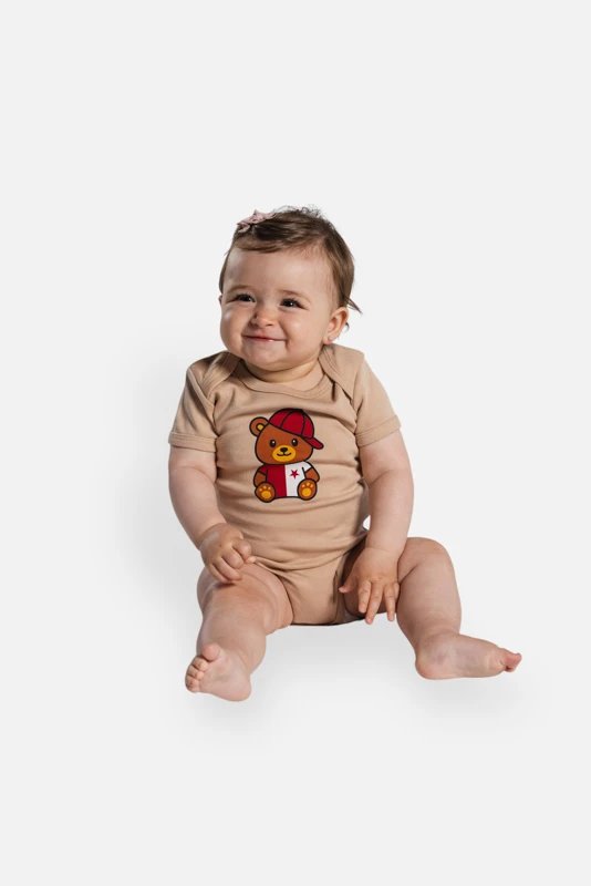 Baby body Slavia Praha Medvídek Běžové