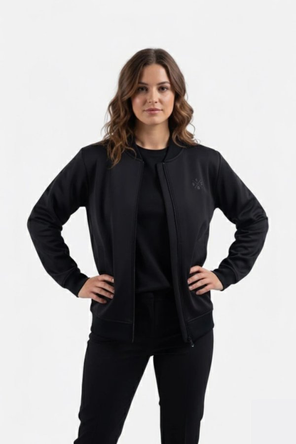 Mikina bomber Slavia Prime 1892 cross unisex černá