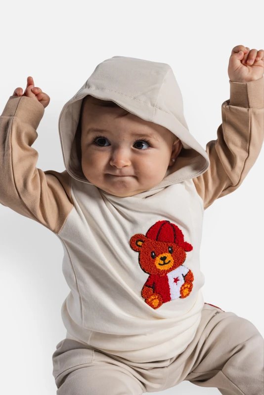 Baby Mikina Hoodie Slavia Praha Medvídek