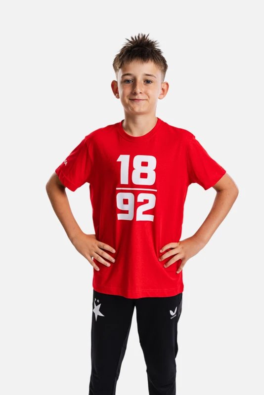 Dětské Tričko Slavia Praha 1892 Split Červené
