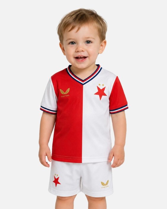 Domácí Dres Slavia Praha Dětská Sada Baby 26/27 Castore