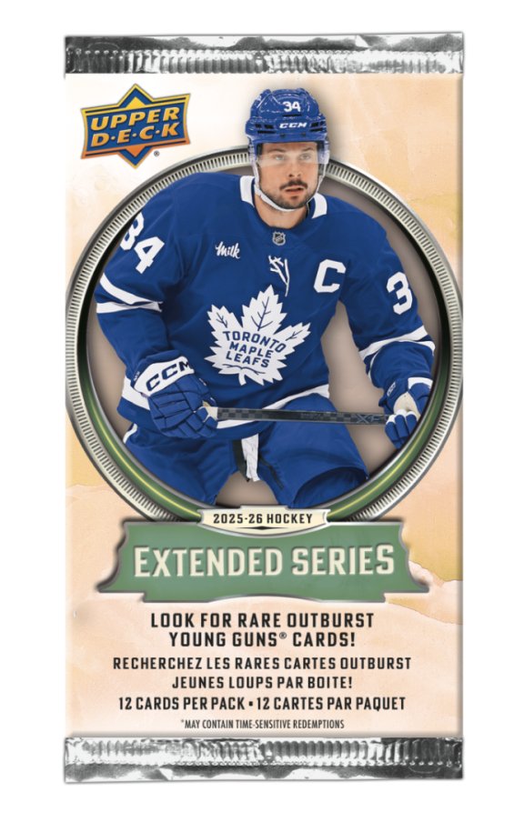 Hokejové Kartičky NHL Upper Deck Extended Series Hockey Blaster 25-26