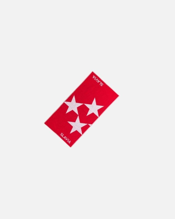 Ručník Slavia Praha Červená/bílá