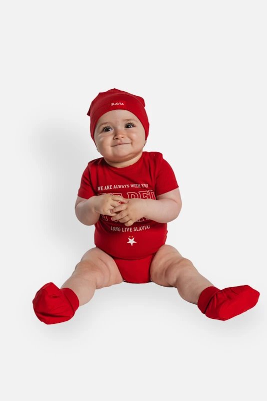 Baby Set Slavia Praha Red and White